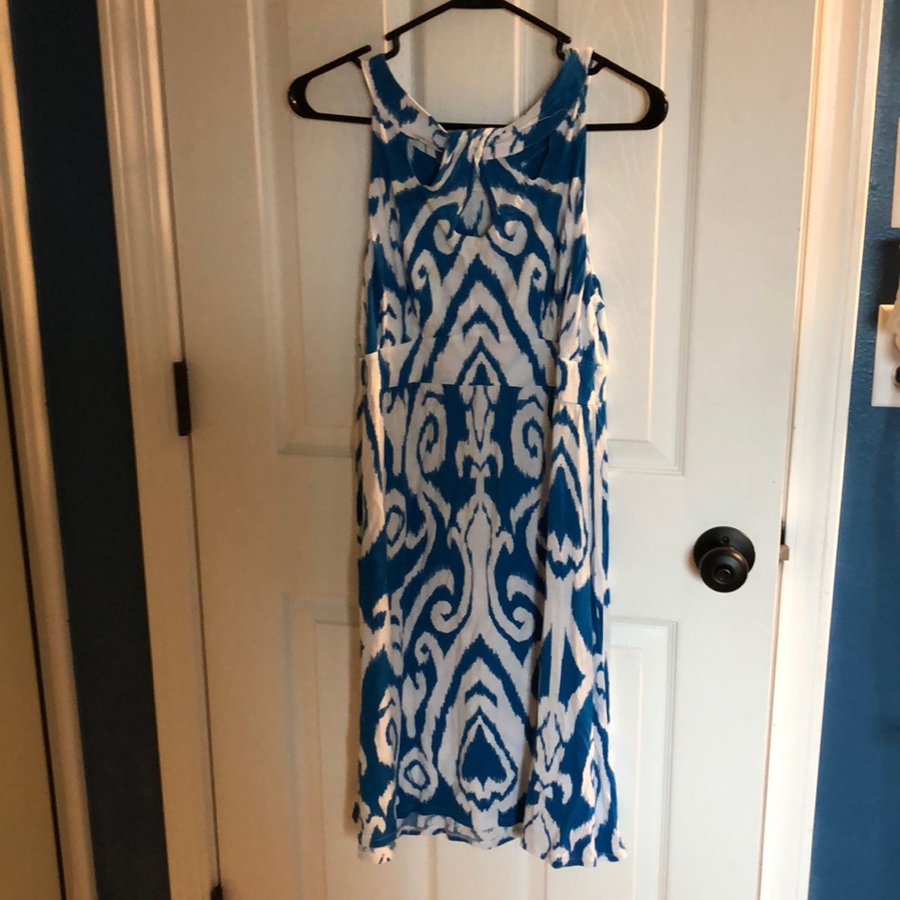 Blue and White Beach Dress